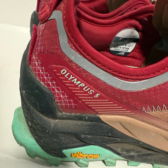 Altra Women's Olympus 5 Trail Running Shoes Sneakers Pink Green 9.5 Vibram - Picture 6 of 8